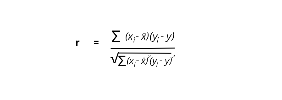 Pearson's Correlation Coefficient
